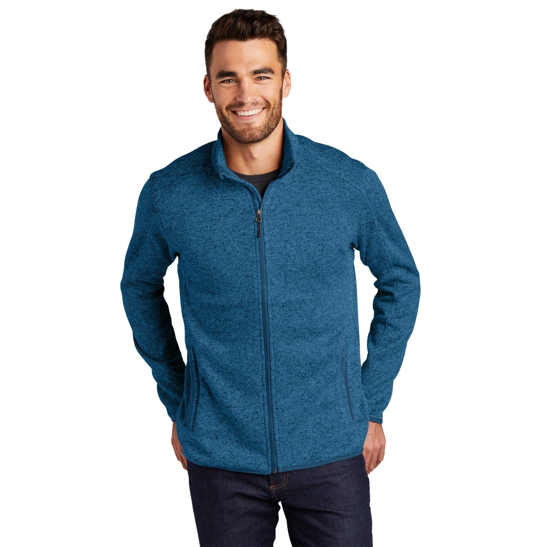 Port Authority-Port Authority® Sweater Fleece Jacket. F232-MedTech-3